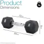 Комплект шестостенни дъмбели Core Balance, 2 × 5 кг, снимка 7