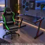Комплект Геймърско бюро с RGB LED осветление и геймърски стол с RGB LED осветление и дистанционно, снимка 1