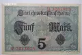 5 марки Германия 1917 UNC, снимка 2