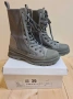 Ботинки сиви - гума и плат, снимка 2