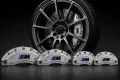 Метални капаци за спирачни апарати M Power – BMW 1, 3, 5, X5, X6 – 4 броя, сребристи, снимка 2
