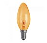 Лампа свещ, оранжева, цокъл E14, 220V, 40W, снимка 1 - Крушки - 42646427