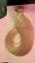 Нова платинено руса удължаваща коса Треса удължения Прическа 45 см, снимка 6