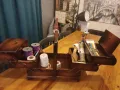 Антикварен шивашки органайзер, снимка 12