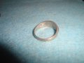 СТАР СРЕБЪРЕН ПРЪСТЕН МАЙСТОРСКА РЪЧНА ИЗРАБОТКА ВИСОКА ПРОБА СРЕБРО АР НУВО СТИЛ 25114, снимка 3