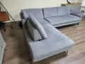 ПРОМОЦИЯ!!! Сив ъглов диван от плат "ZE-EM22011", снимка 5
