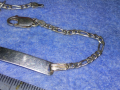 ПРЕКРАСНА ИТАЛИАНСКА СРЕБЪРНА ГРИВНА СРЕБРО 925 ITALY с БЯЛА ПОЗЛАТА 43202, снимка 14