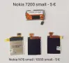 Дисплей за Nokia 7210,7250,6100,6610,6220,2600,6800,3300,6111,2330,7070,7270,1600,N76,1110,1208,5210, снимка 12