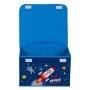 Детска текстилна кутия за съхранение с капак, Space, 40x30x25см