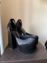 Черни елегантни обувки на платформа, снимка 5