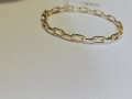 Дамска златна трвърда гривна 585/14к 8.10гр, снимка 3