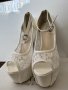 Сватбени обувки, снимка 1 - Дамски обувки на ток - 44433201