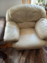 Супер удобен фотьойл от естествена кожа, снимка 1 - Дивани и мека мебел - 44791429