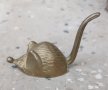 Мишка мишок мишле гризач бронз месинг метал фигура , снимка 1 - Статуетки - 42389770