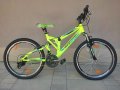 Продавам колела внос от Германия  юношески велосипед PARALAX SPORT 24цола преден и заден амортисьор, снимка 1