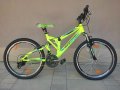 Продавам колела внос от Германия  юношески велосипед PARALAX SPORT 24цола преден и заден амортисьор, снимка 1