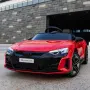 Акумулаторен джип Audi RS E-Tron GT 4X4 Licensed с меки гуми и кожена седалка 12V, снимка 15