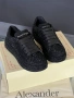 Alexander McQueen Дамски Черни Блестящи Маратонки👟Дамски Спортни Обувки В Черен Цвят Код E1290, снимка 6