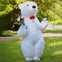 Мече Бяло Полярно Гигантски надуваем костюм 2,5м 3м Полярна мечка, снимка 3