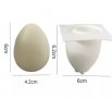 3D цяло яйце силиконов молд форма калъп за свещ гипс шоколад и др декор, снимка 2