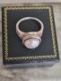 Стар сребърен пръстен 925 проба с перла , снимка 3
