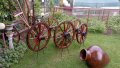 Старинни колела, лопати и др. за декорация в градината, снимка 6