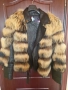 Ново дамско яке от естествена кожа и естествен пух, снимка 2