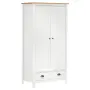 vidaXL Гардероб с 2 врати Hill бял 89x50x170 см(SKU: 288950), снимка 1