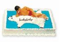 Мъж гол легнал пластмасова фигурка украса декор моминско парти торта