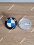 Цялостен комплект емблеми и капачки за джанти на БМВ / BMW Бяло-син, снимка 5