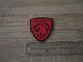 металнa емблема Peugeot червено с черно, снимка 2