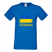 Мъжка тениска we stand with ukraine,Support Ukraine, Stop War in Ukraine, , снимка 2 - Тениски - 36125810