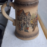 Колекционерска немска халба за бира с капак, снимка 1 - Антикварни и старинни предмети - 44827141