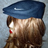 Nike -S-Оригинален зимен черен каскет 80% вълна, снимка 1 - Шапки - 34676536