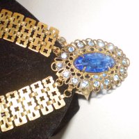 стар красив нагръден накит от златно дубле, снимка 3 - Антикварни и старинни предмети - 40288520