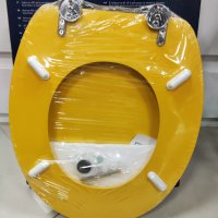 Тоалетна седалка жълт цвят MDF OBI, снимка 8 - Душове - 40918795