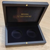 луксозна кутия за 2 броя златни монети 1 oz. BRITANNIA 2023 , снимка 6 - Нумизматика и бонистика - 42337144