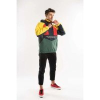 Karl Kani Retro block Windbreaker - страхотен мъжки анурак КАТО НОВ, снимка 4 - Спортни дрехи, екипи - 40075155