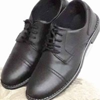 Мъжки обувки от естествена кожа в черно , снимка 3 - Официални обувки - 41308393