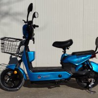 Електрически скутер 350W 20Ah батерия модел MK-K син цвят, снимка 3 - Мотоциклети и мототехника - 40534753