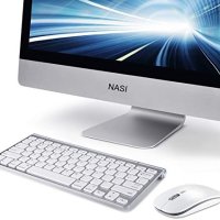 Нова Безжична клавиатура и мишка USB донгъл Съвместими с iMac MacBook, снимка 6 - Аксесоари за Apple - 41896061