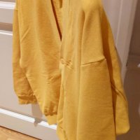 Жилетка Benetton size XL, 100% памук, жълт цвят, снимка 15 - Детски пуловери и жилетки - 42206686