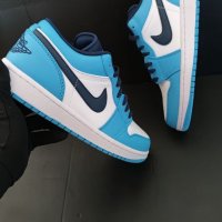 Nike Air Jordan 1 Low unc сини обувки маратонки размер 43 номер 42 налични маратонки нови ниски, снимка 5 - Маратонки - 39190651
