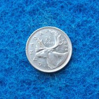 25 цента Канада 1974, снимка 1 - Нумизматика и бонистика - 34852752