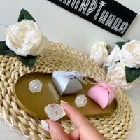 Диамантени сапунчета с аромат на мента , снимка 4 - Подаръци за сватба - 41126186