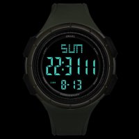 Дигитален часовник SMAEL 1618, зелен цвят, снимка 3 - Мъжки - 42598935