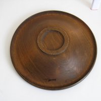 Дървена чиния дърворезба 25см., снимка 3 - Декорация за дома - 39586756
