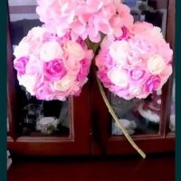 Топки от постоянни рози за празника на влюбените Свети Валентин романтичен подарък , снимка 2 - Изкуствени цветя - 35706716