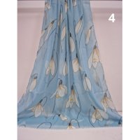 Дамски шал с флорални шарки 1.80х0.90см, снимка 4 - Шалове - 44480328