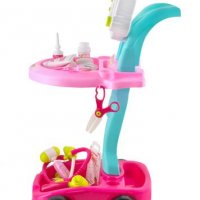 КОМПЛЕКТ ДОКТОР - лекарски комплект – розова количка, снимка 2 - Играчки за стая - 38675585